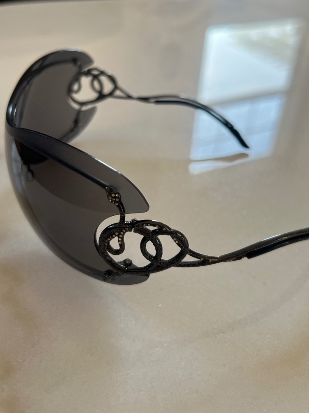 Roberto Cavalli Serpentine Shield Sunglasses - Authentic